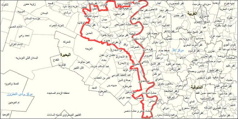 خريطة-البحيرة-مركز-كوم-حمادة