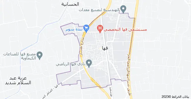 خريطة-مدينة-قها