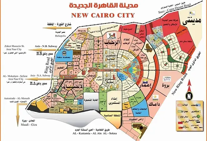 خريطة-مدينة-القاهرة-الجديدة